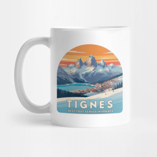 Tignes Best Tout Schuss in France Alpine Style Mug