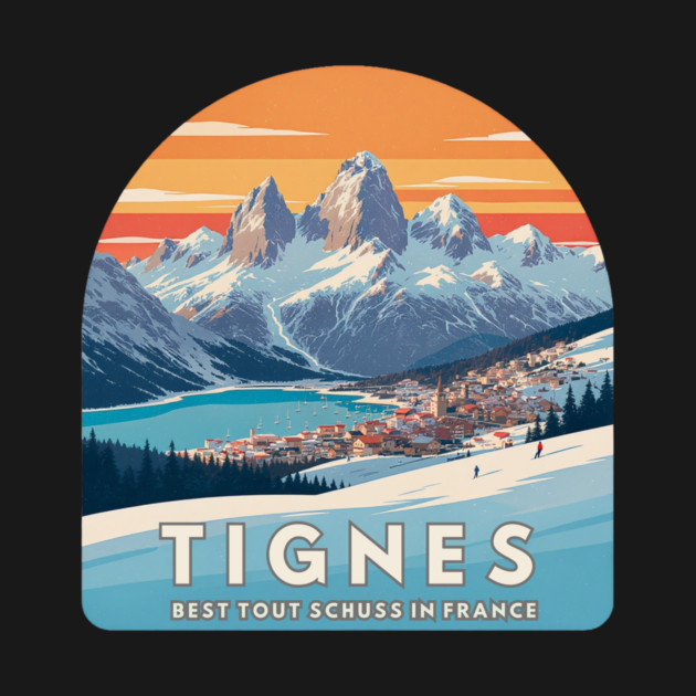 Tignes Best Tout Schuss in France Alpine Style by Art2Wear