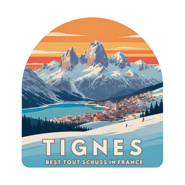 Tignes Best Tout Schuss in France Alpine Style by Art2Wear