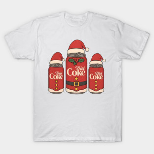 Diet Coke Christmas Santa Hat Graphic Costume T-Shirt