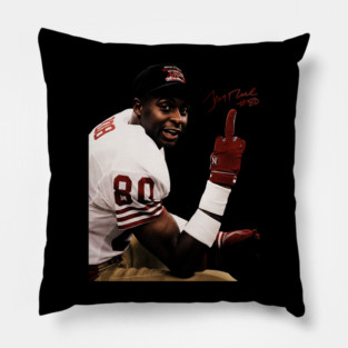 Vintage Jerry Rice Flipping Pillow