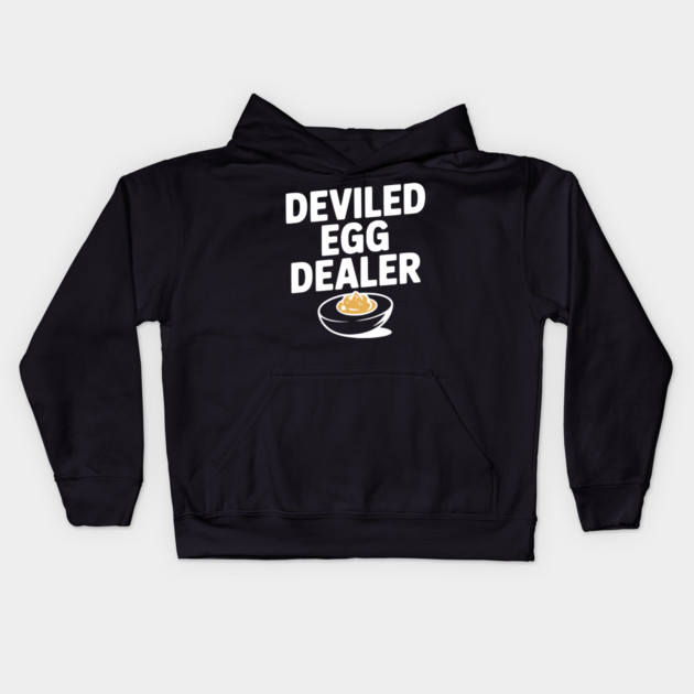 Deviled Egg Dealer Kids Hoodie by Frank Ring