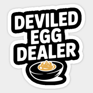 Deviled Egg Dealer Sticker