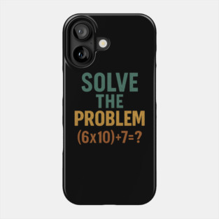 Solve the Math Equation Graphic Phone Case