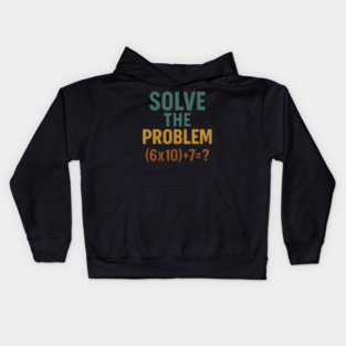 Solve the Math Equation Graphic Kids Hoodie