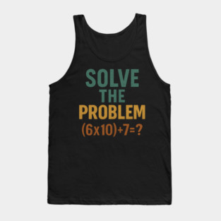 Solve the Math Equation Graphic Tank Top