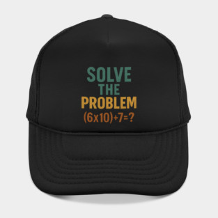 Solve the Math Equation Graphic Hat