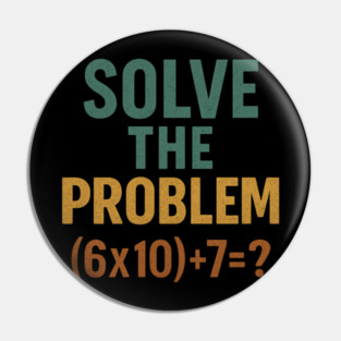 Solve the Math Equation Graphic Pin
