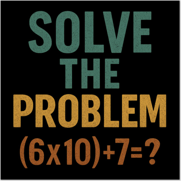 Solve the Math Equation Graphic Wall Art by ArtistTee ⭐⭐⭐⭐⭐