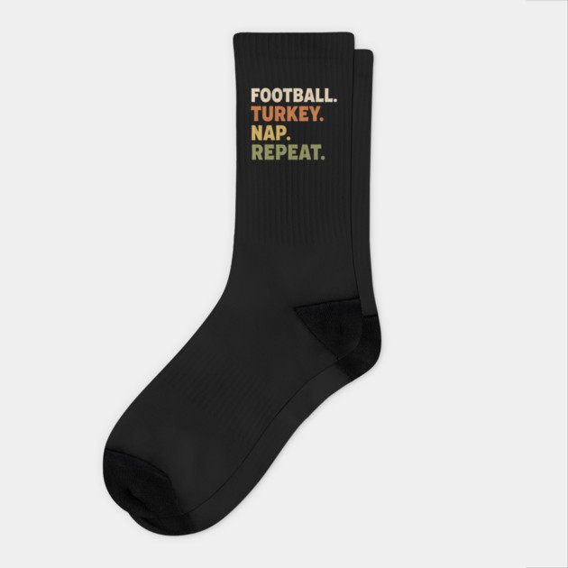 Thanksgiving Football Nap Routine Socks by ArtistTee ⭐⭐⭐⭐⭐