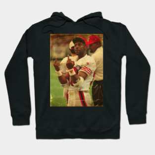 Memem Middle Finger  Jerry Rice  Vintageretro Hoodie
