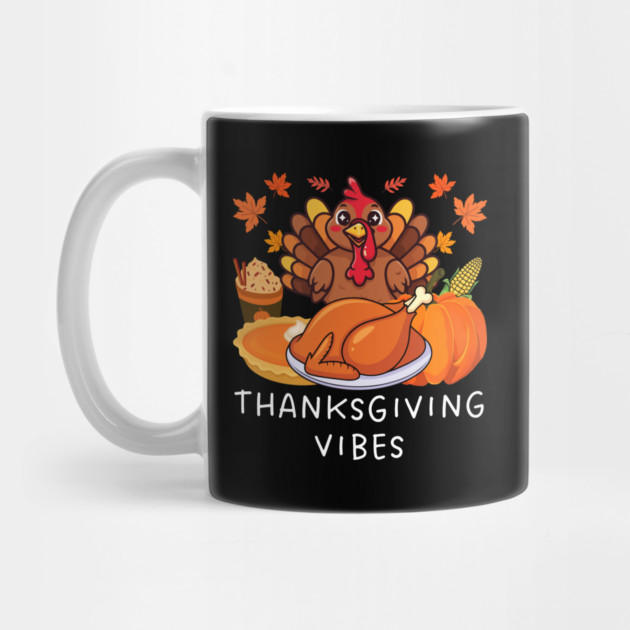 Festive Turkey Feast Thanksgiving Vibes by Creatifly Graphic Tees