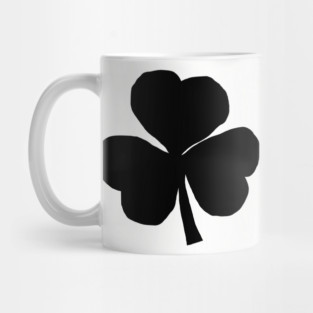Shamrock Black for St Patricks Day Mug