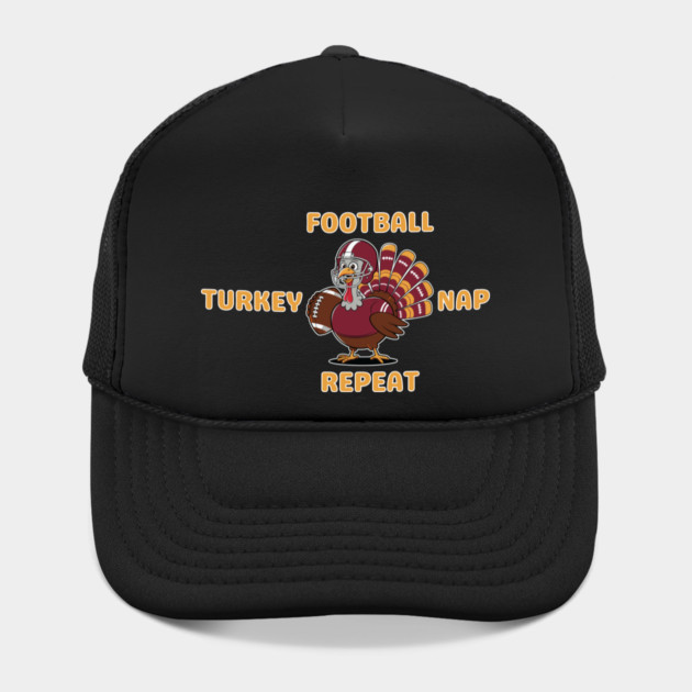 Football Turkey Nap Repeat Vibes by Creatifly Graphic Tees