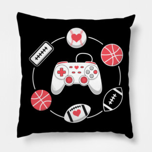 Love Gaming Love Sports Pillow
