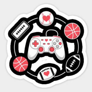 Love Gaming Love Sports Sticker