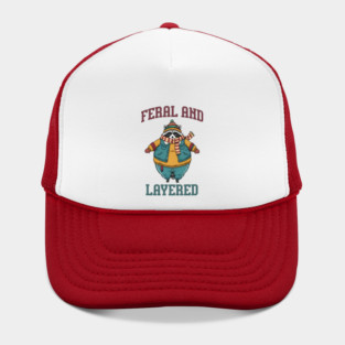 Raccoon Feral And Layered, how to keep warm in winter Hat