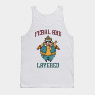 Raccoon Feral And Layered, how to keep warm in winter Tank Top