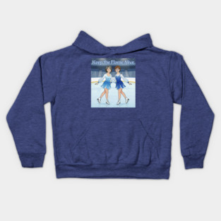 Keep the Flame Alive (TM) Figure Skating Kids Hoodie