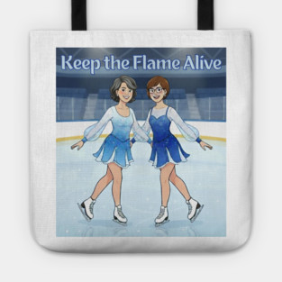 Keep the Flame Alive (TM) Figure Skating Tote