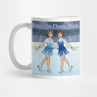 Keep the Flame Alive (TM) Figure Skating Mug