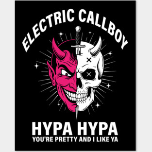 Electric Callboy Skull Evil Posters and Art