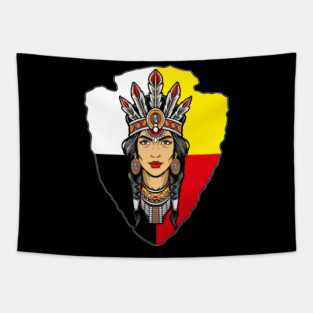 Native American Medicine Wheel - arrowhead Tapestry