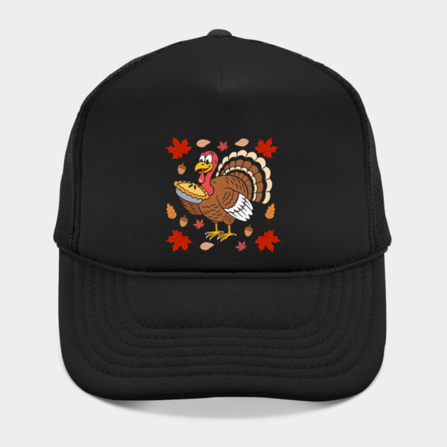 Happy Turkey Pie Feast Autumn Vibes by Creatifly Graphic Tees