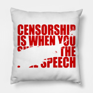 Censorship Definition Pillow