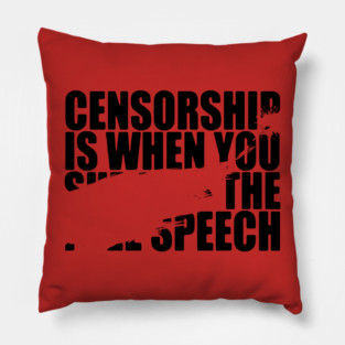 Definition Of Censorship Pillow