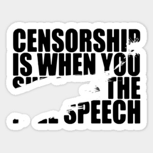 Definition Of Censorship Sticker