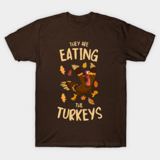 Funny Panicked Thanksgiving Turkey T-Shirt