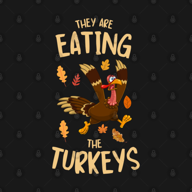 Funny Panicked Thanksgiving Turkey by Creatifly Graphic Tees
