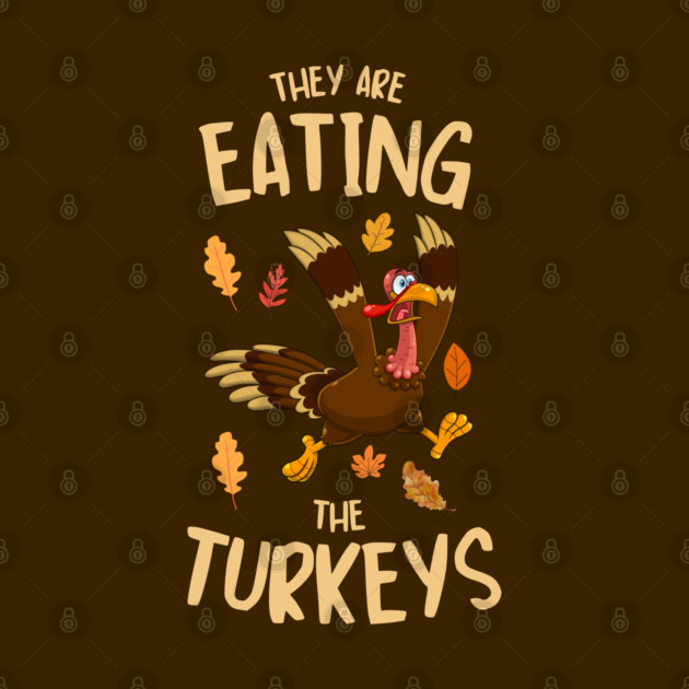 Funny Panicked Thanksgiving Turkey by Creatifly Graphic Tees
