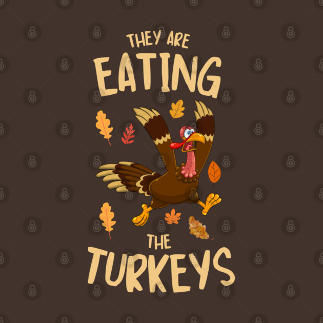 Funny Panicked Thanksgiving Turkey by Creatifly Graphic Tees
