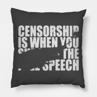 Censorship Definition Pillow