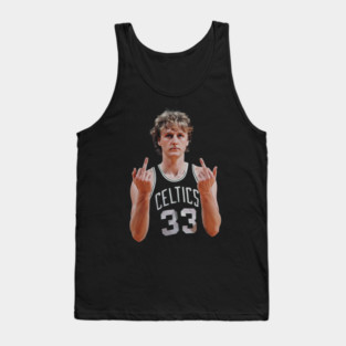 LARRY BIRD RETRO 90s MIDDLE FINGER Tank Top