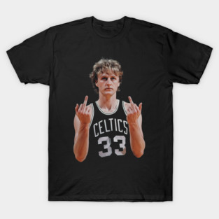 LARRY BIRD RETRO 90s MIDDLE FINGER T-Shirt