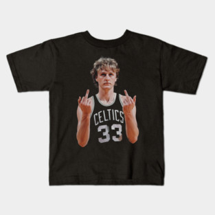 LARRY BIRD RETRO 90s MIDDLE FINGER Kids T-Shirt