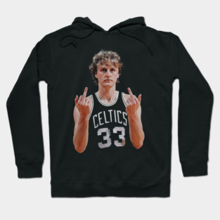 LARRY BIRD RETRO 90s MIDDLE FINGER Hoodie