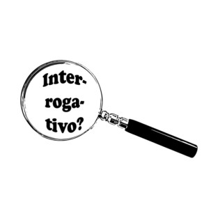 Portuguese Magnifying Glass “Interrogative?” (Interrogativo?) T-Shirt