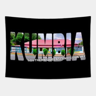 KUMBIA Southern Queensland Country - Pub Hotel at Sunset Australia Tapestry