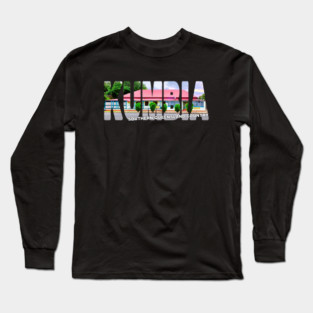 KUMBIA Southern Queensland Country - Pub Hotel at Sunset Australia Long Sleeve T-Shirt