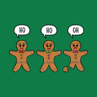 Ho Ho Oh Christmas Gingerbread Man T-Shirt
