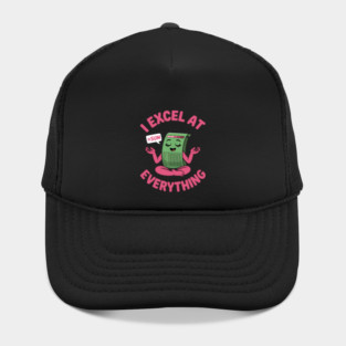Cute Excel Yoga I Excel at Everything Accountant Bookkeeper Hat