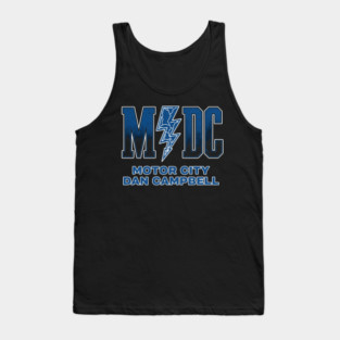 Detroit Lions MCDC Motor City And Dan Campbell Tank Top