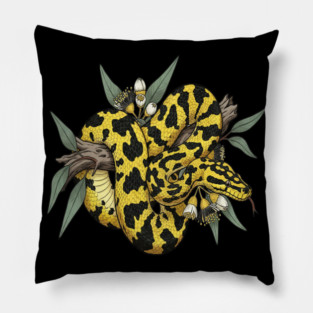 Yellow Carpet Python with Eucalyptus Pillow