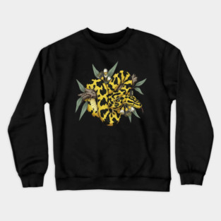 Yellow Carpet Python with Eucalyptus Crewneck Sweatshirt