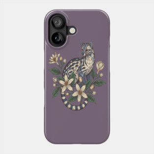 Civet Cat with Botanical Jasmine Phone Case