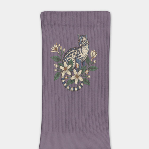 Civet Cat with Botanical Jasmine by BirdsnStuff